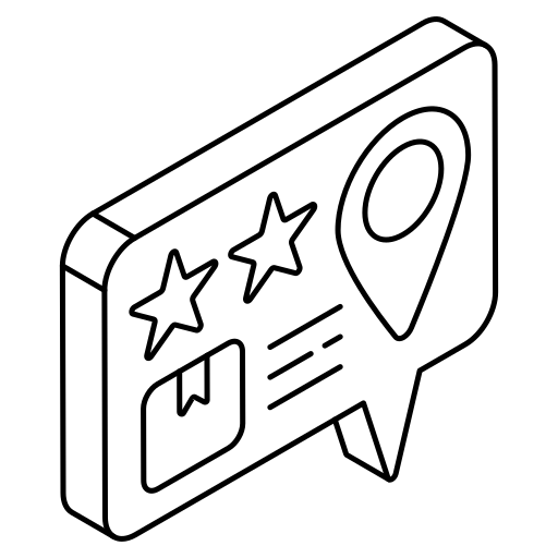 An icon for reviews.